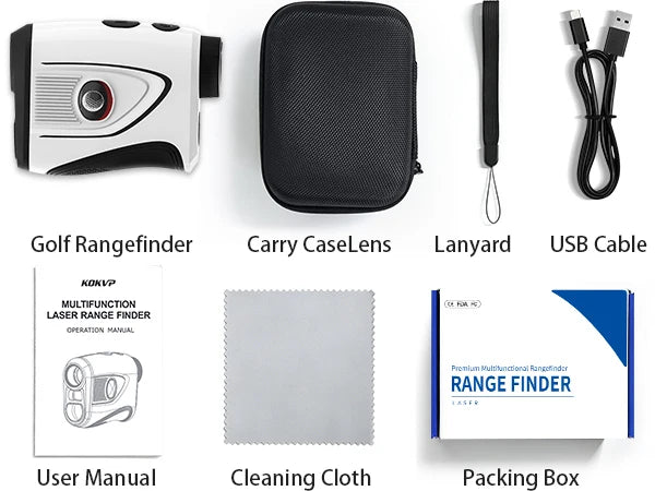 Kokvp Golf Rangefinder 7x 1200 Yards Slope Compensation Flag Lock