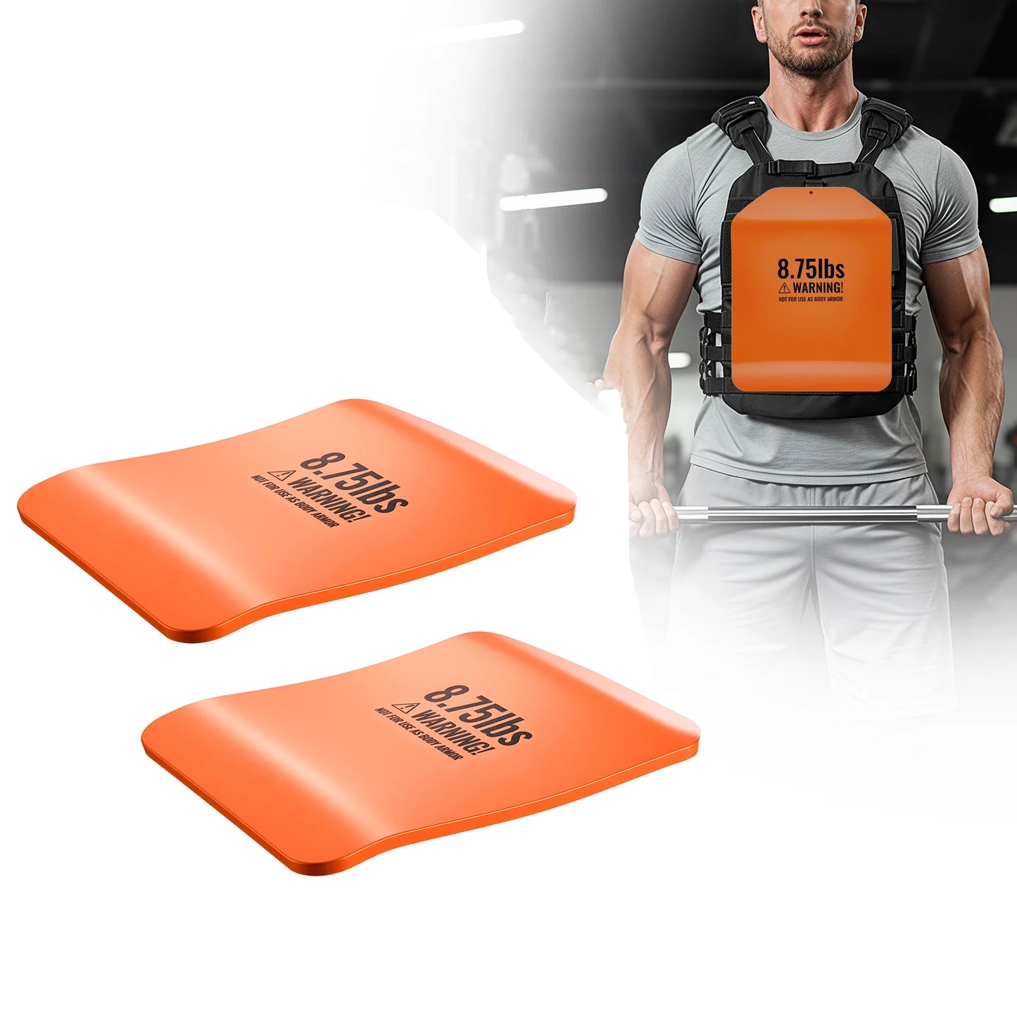 SucceBuy Curved Steel Weight Vest Plates For Strength