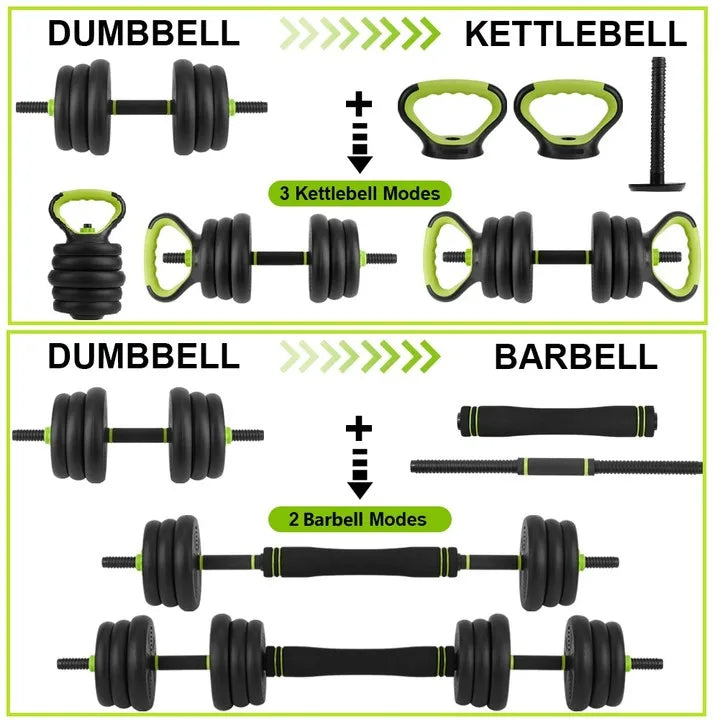 Twister.Ck Adjustable 4 In 1 Dumbbell Home Gym Set