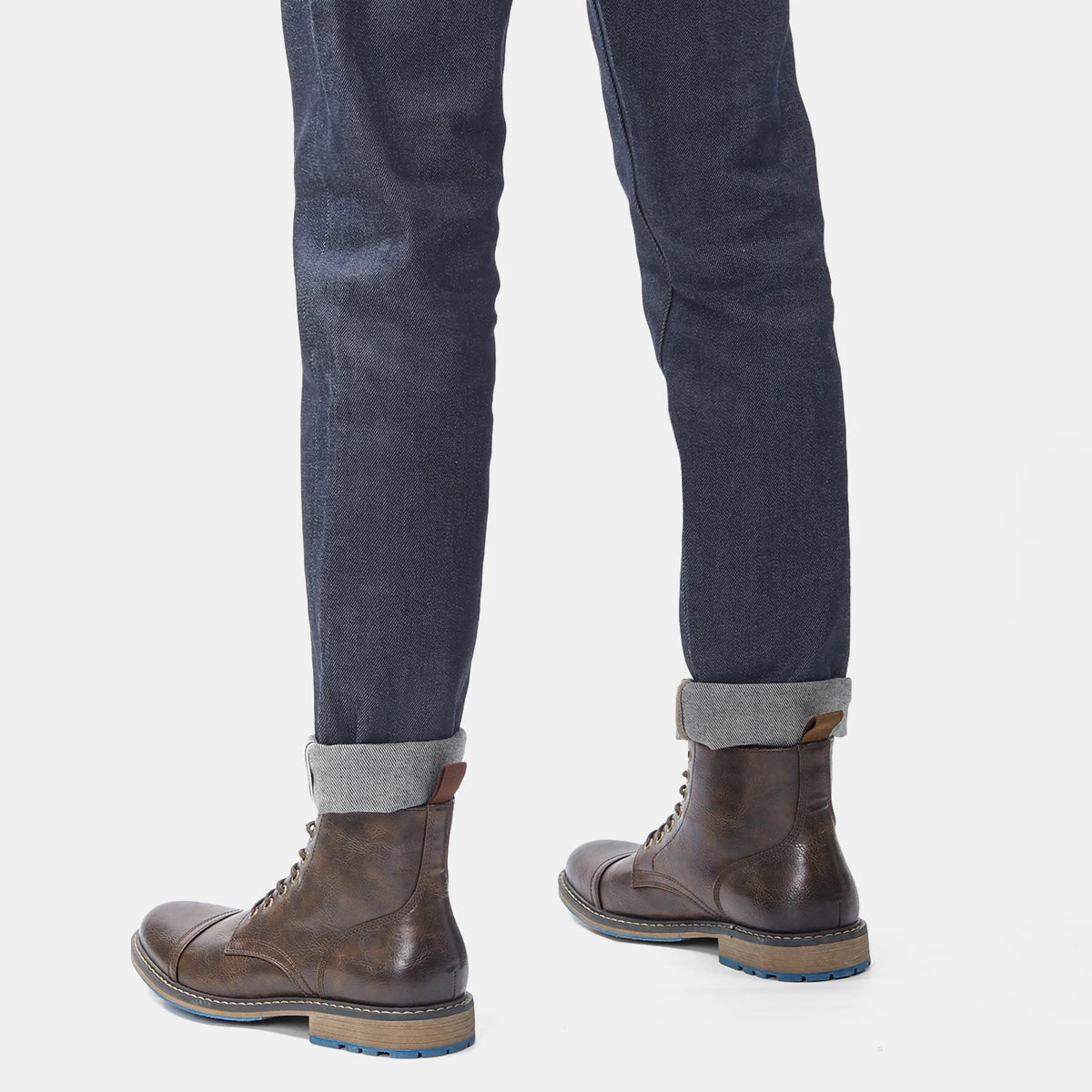 Hecrafted Men Ankle Boots ZIP Closure Comfortable Fashion Footwear