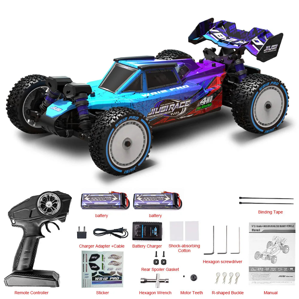 JIUSI WB12 PRO Brushless Remote Control Off Road 4WD Car