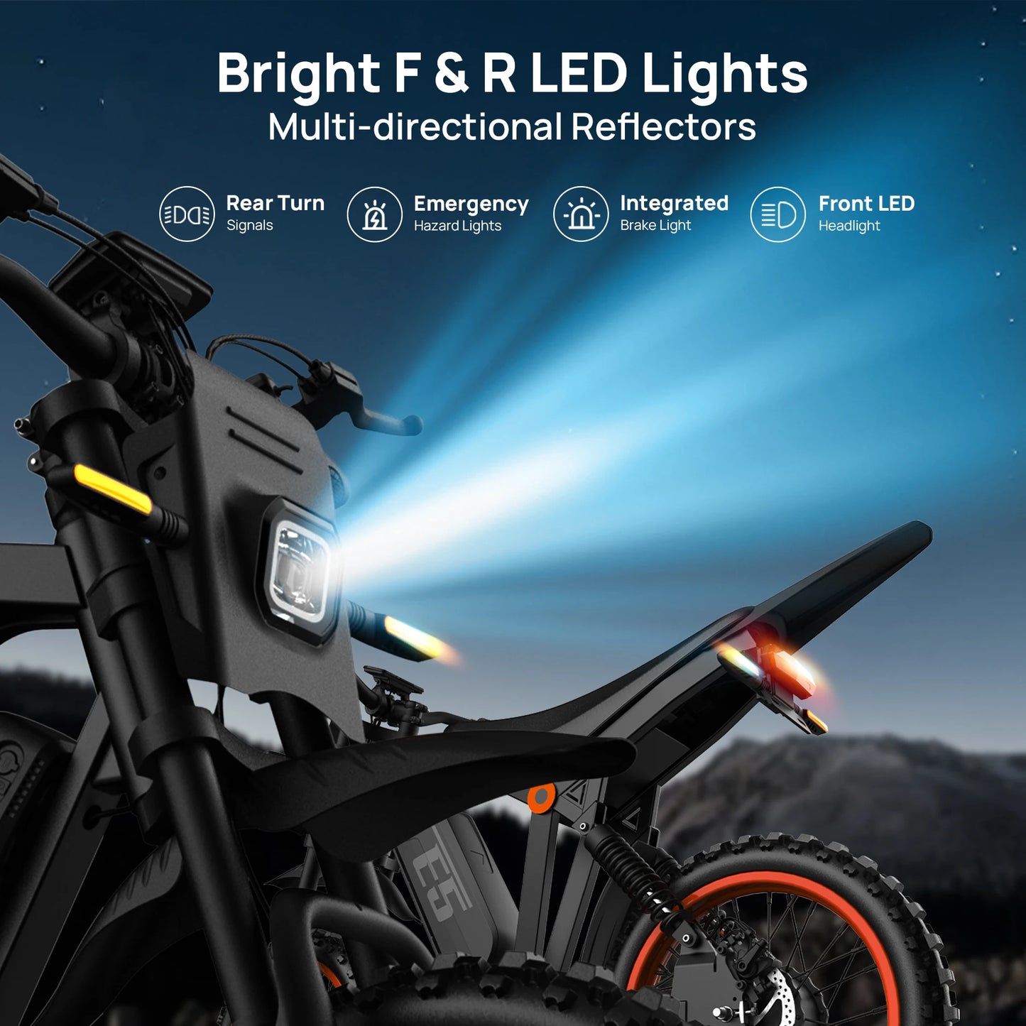 URLIFE 1500W Electric Mountain Bike With Removable Battery