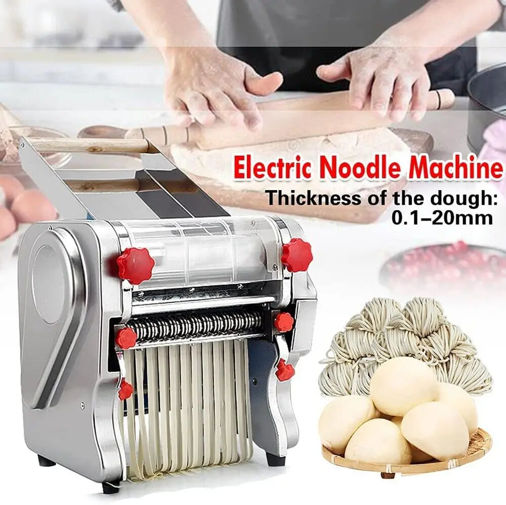 550W Electric Pasta Maker Stainless Steel Noodle Press Machine