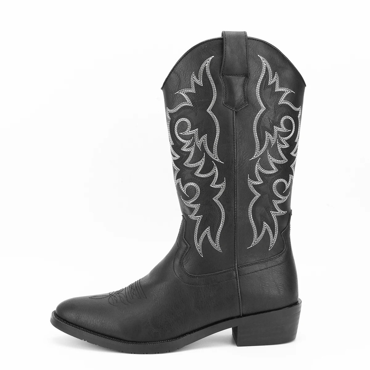 Men's Embroidered Desert Cowboy Boots Western Style