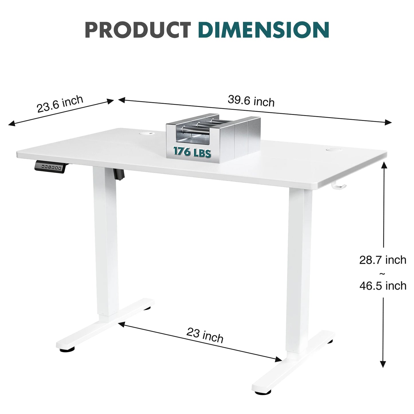 JHK Electric Standing Desk Height Adjustable Computer Desk Home Office