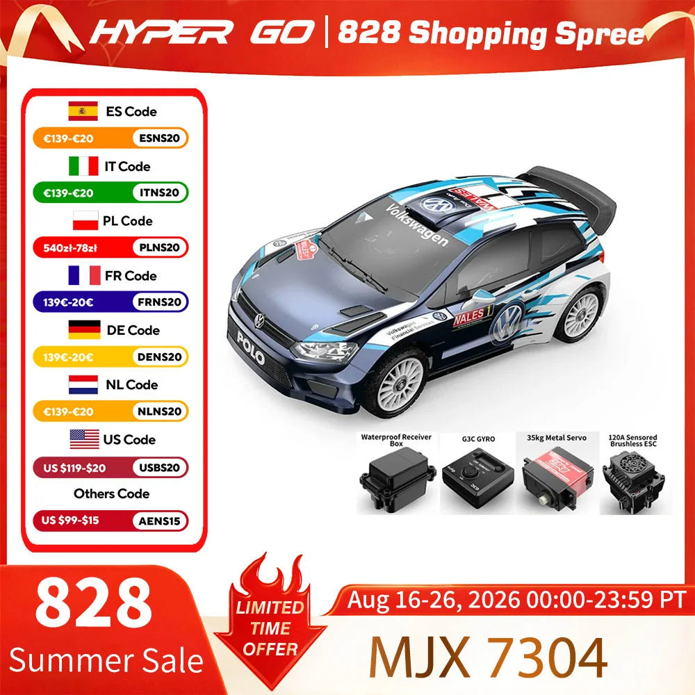 Jyscend Mjx 7304 Wrc RC Car Four Wheel Rally Drifter