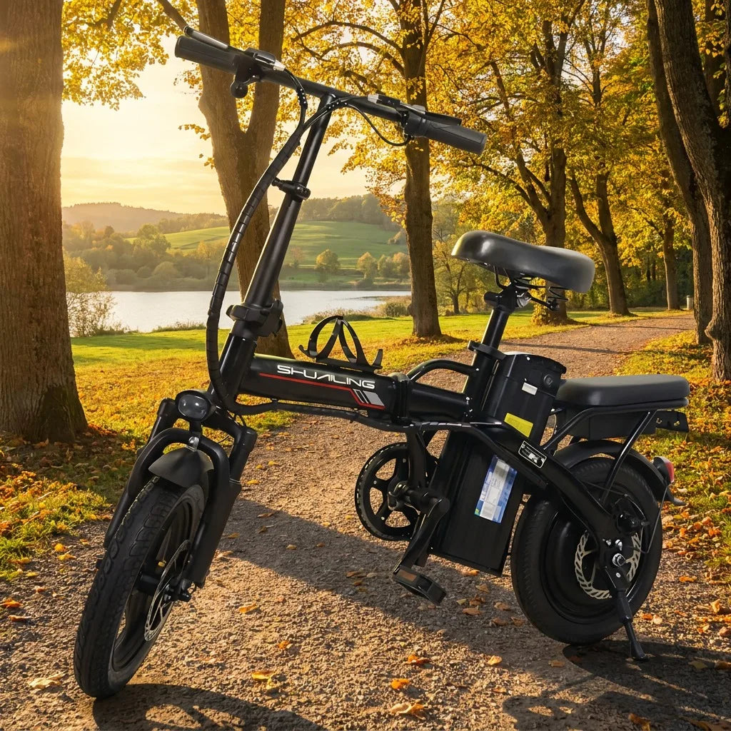 Adults Folding Electric Dirt Bike With 400 Watt Motor