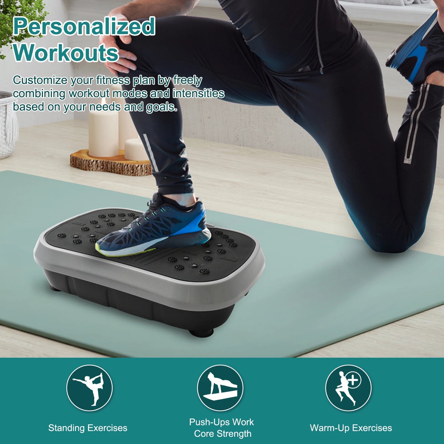 Portable Full Body Vibration Plate Exercise Machine