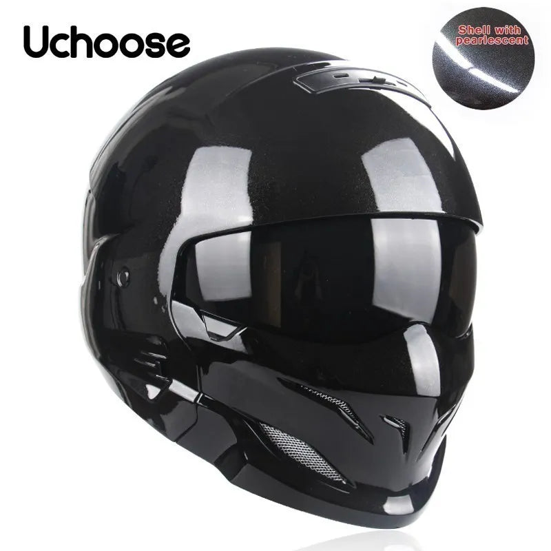 Uchoose Detachable Multi-purpose Motorcycle Half Helmet