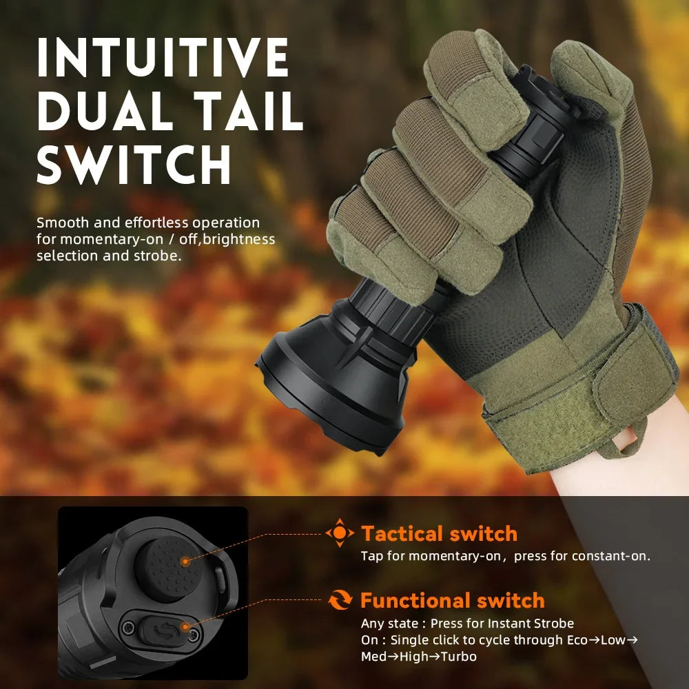 Sofirn SF26 2000lm SFT40 Rechargeable LED Tactical Flashlight