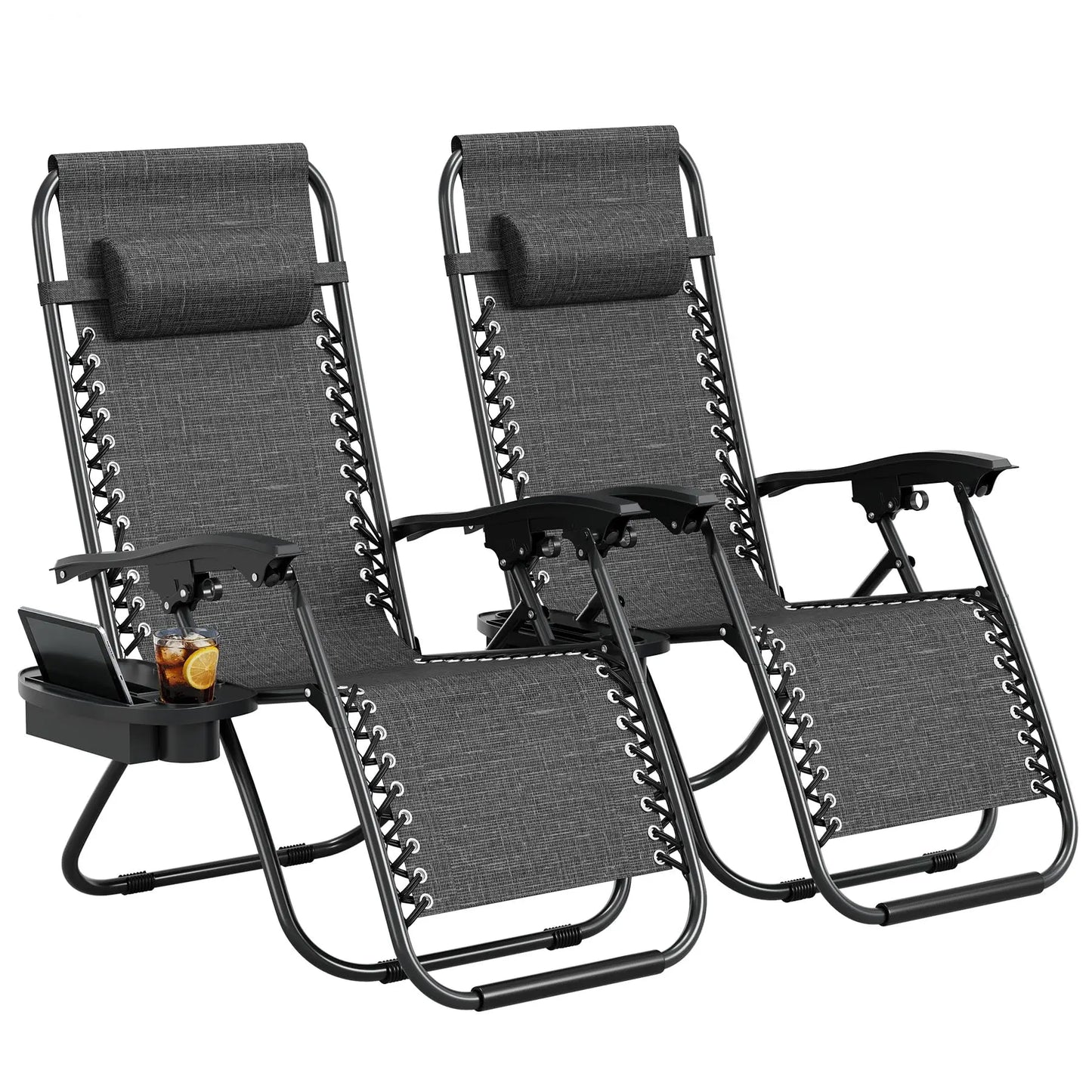 HiMISS Zero Gravity Patio Lounge Chair Set