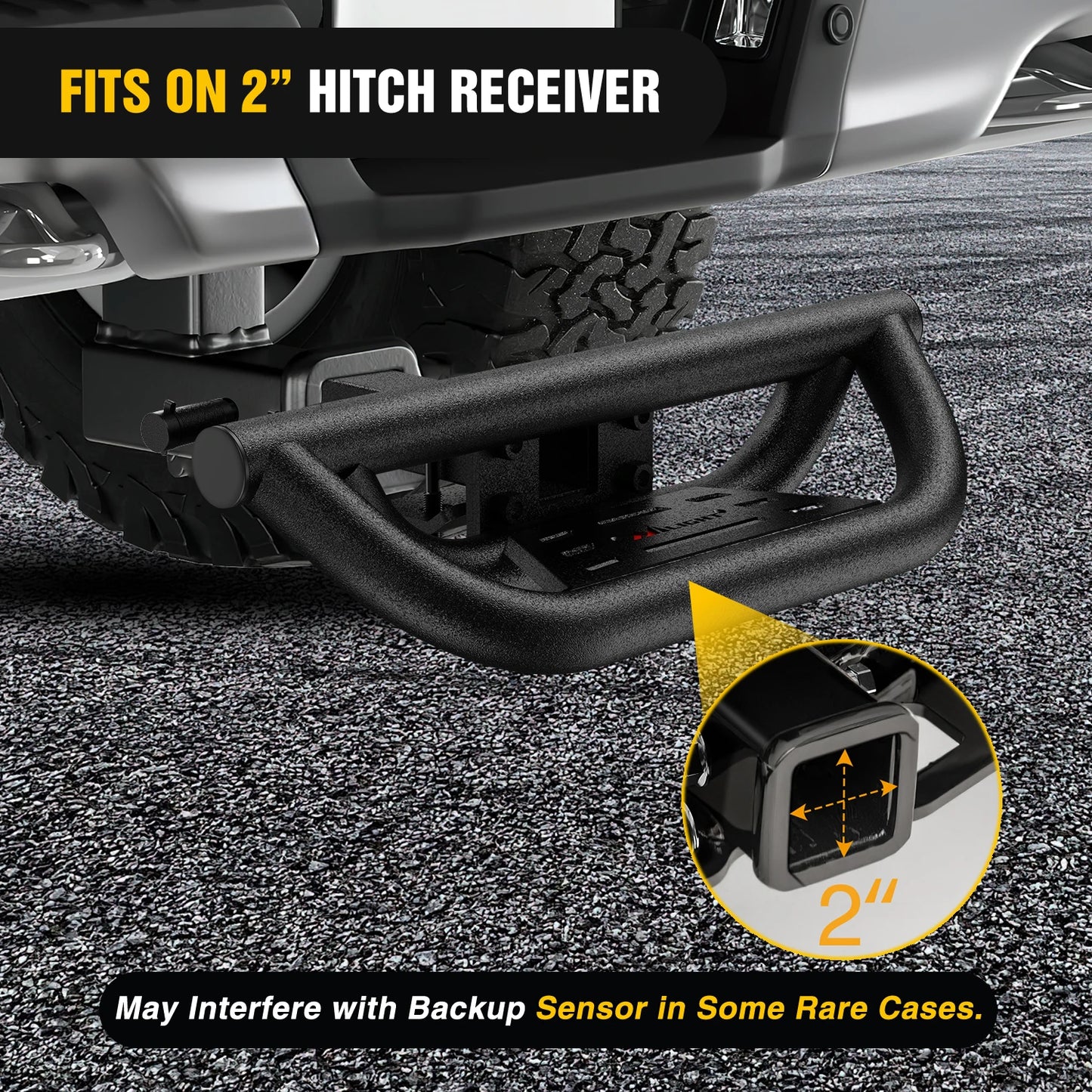 Universal Hitch Step With Lock And Stabilizer 350 Lbs
