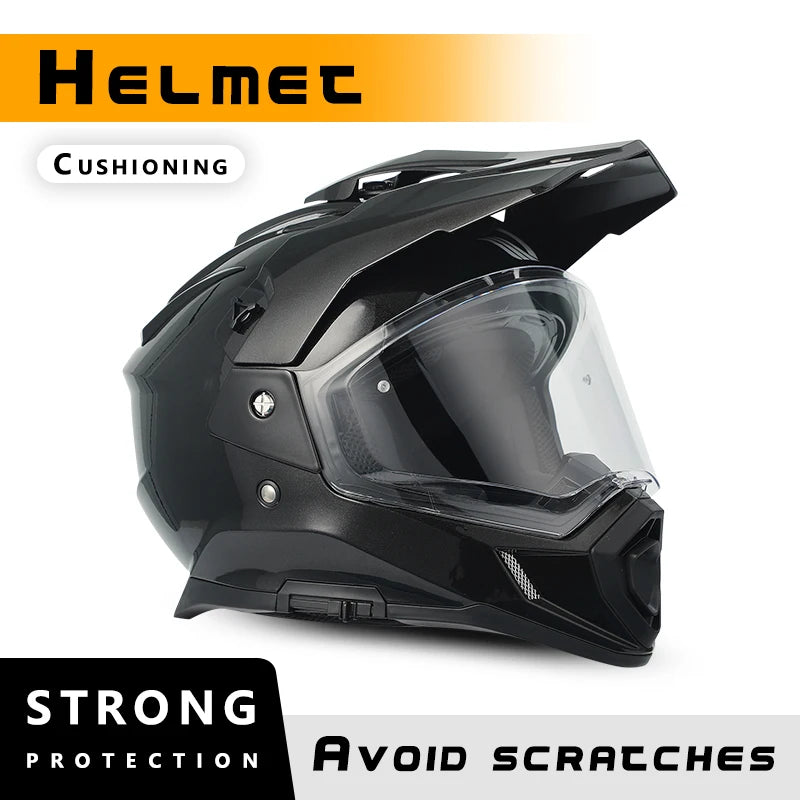Off-Road Full Face ATV Motorcycle Helmet With Communication System