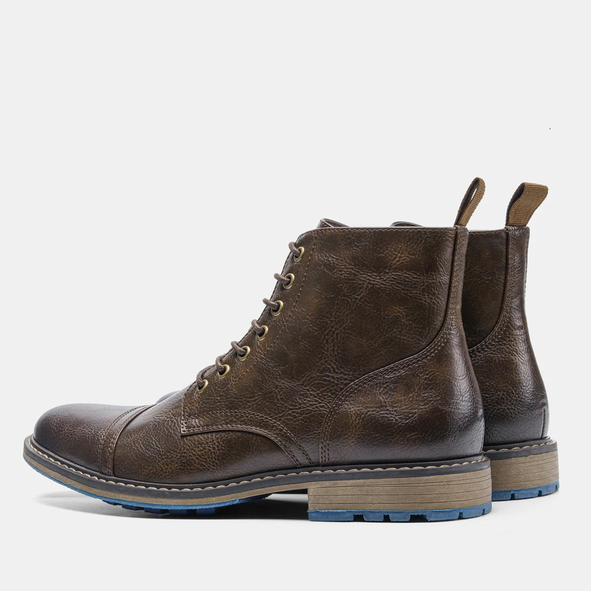 Hecrafted Men Ankle Boots ZIP Closure Comfortable Fashion Footwear