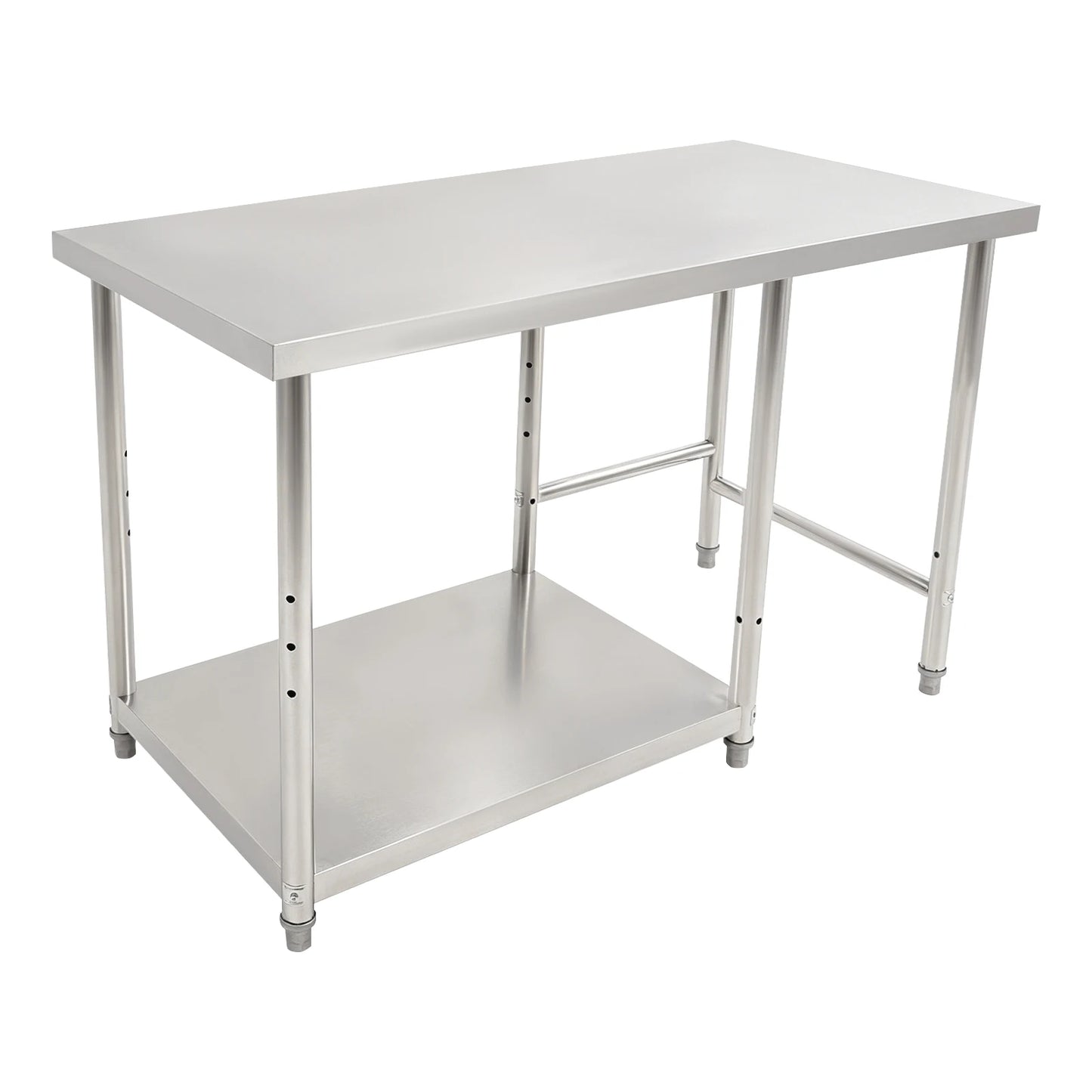Stainless Steel Prep Table With Lower Shelf For Commercial Kitchens