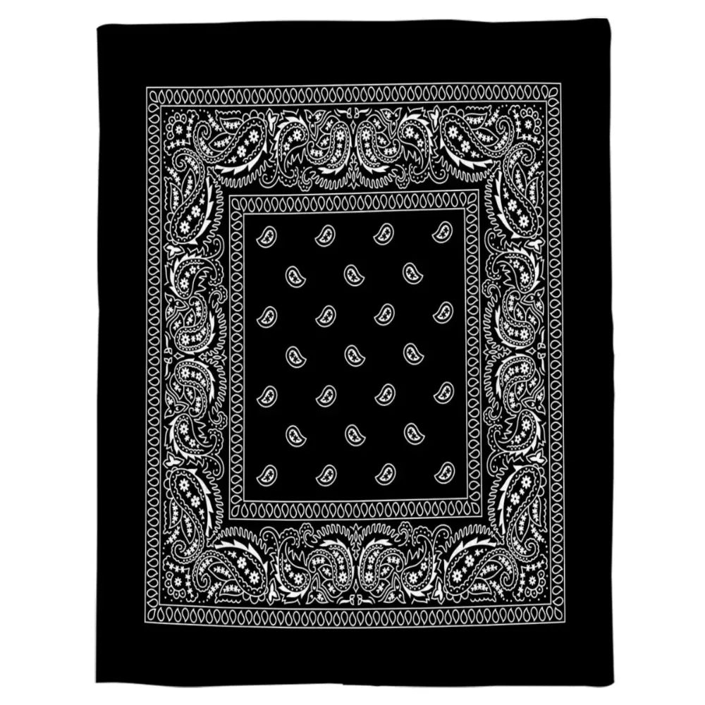 Bandana Paisley Art Blanket Soft Micro Plush Throw For Sofa
