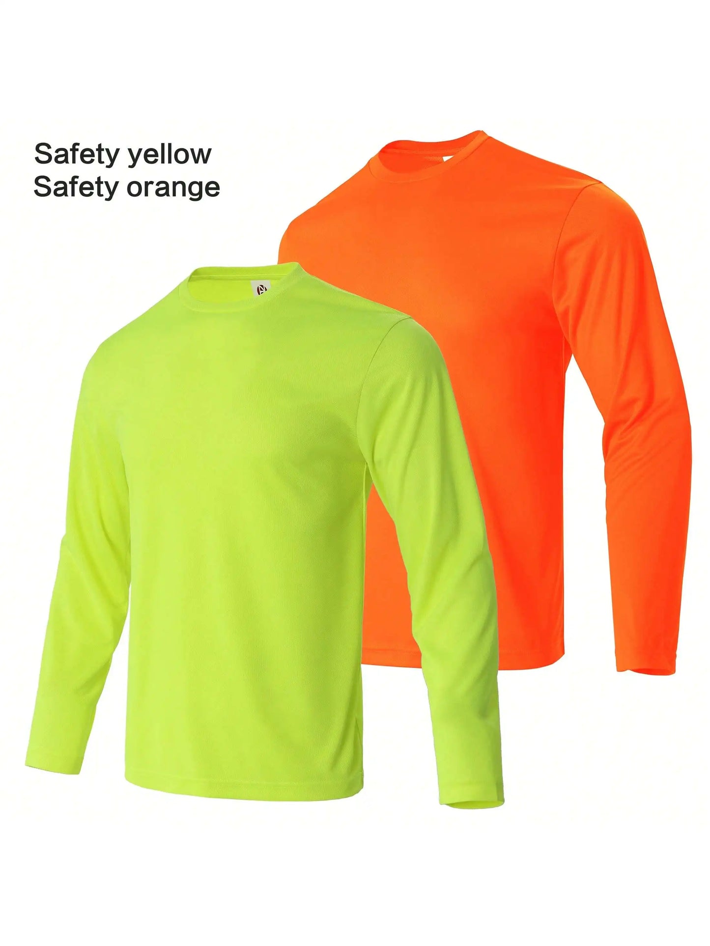 Mens Performance Long Sleeve Shirt Breathable Moisture Wicking Quick Dry