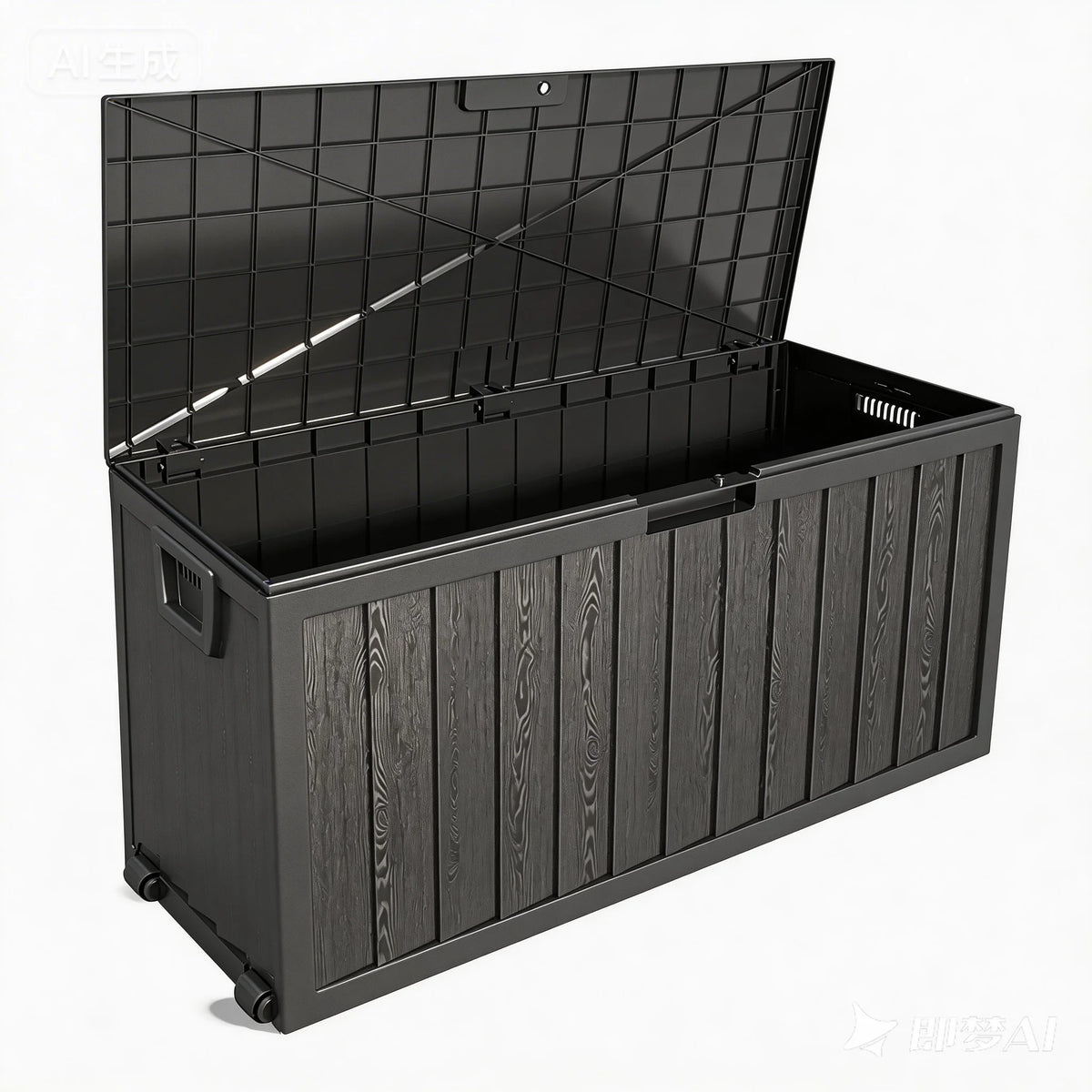 Heavy Duty UV Resistant Outdoor Plastic Storage Box With Wheels