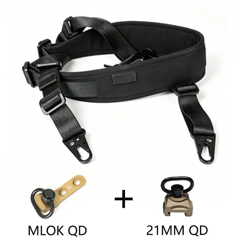 Tactical 1/2 Point Crossbody Rope Rifle Strap Nylon Sling