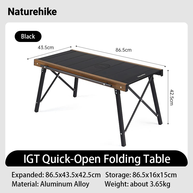 Naturehike IGT Table Folding Aluminum Outdoor Camping Portable Grill