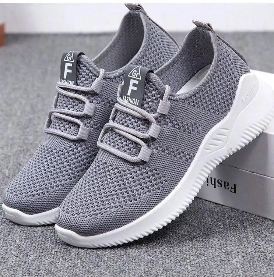 Women Lightweight Walking Sneakers Breathable Mesh Upper Non Slip Outsole