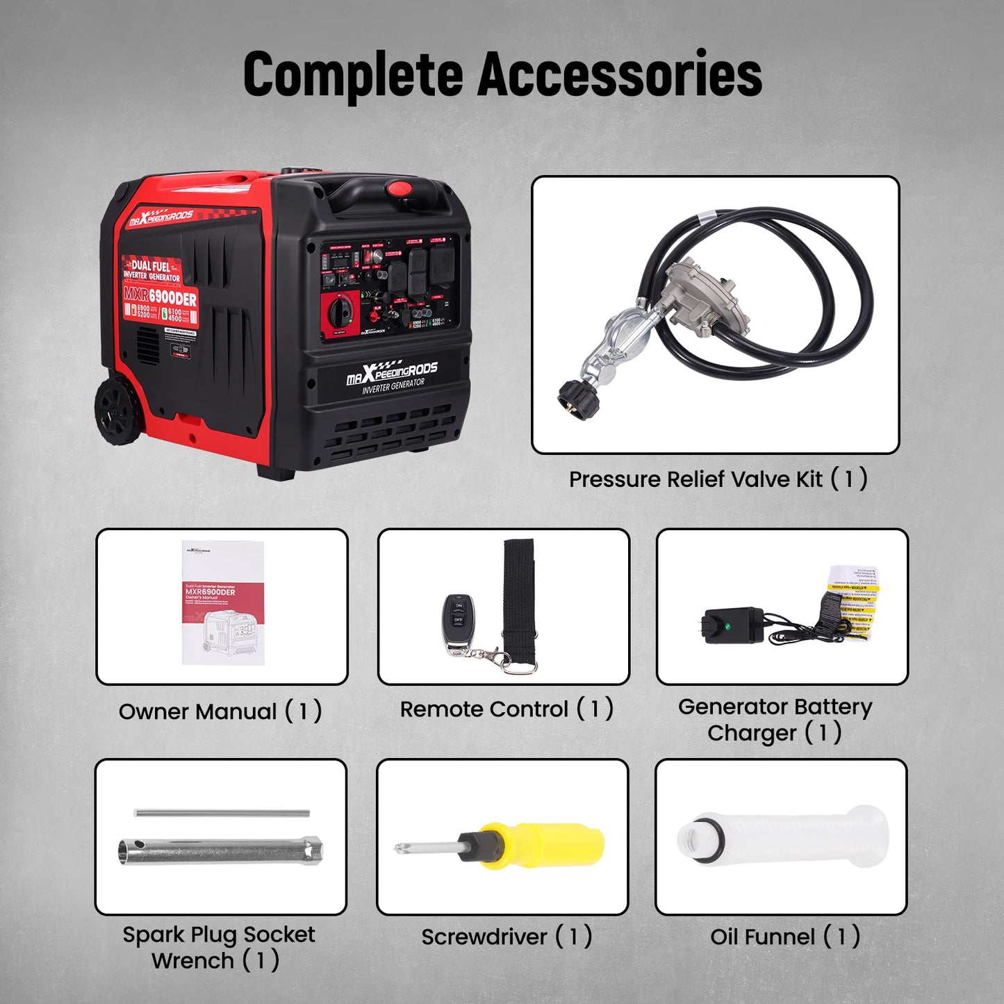 MXR 5200W Dual Fuel Generator Remote Start Home Backup Power