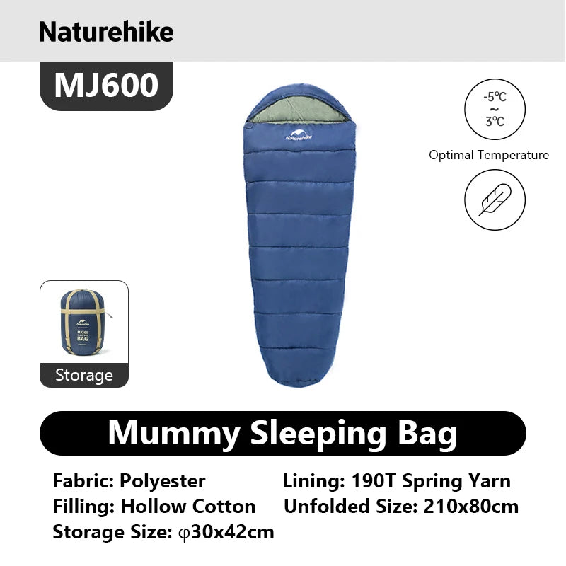 Naturehike Mummy Sleeping Bag Ultra Winter Warm Adult
