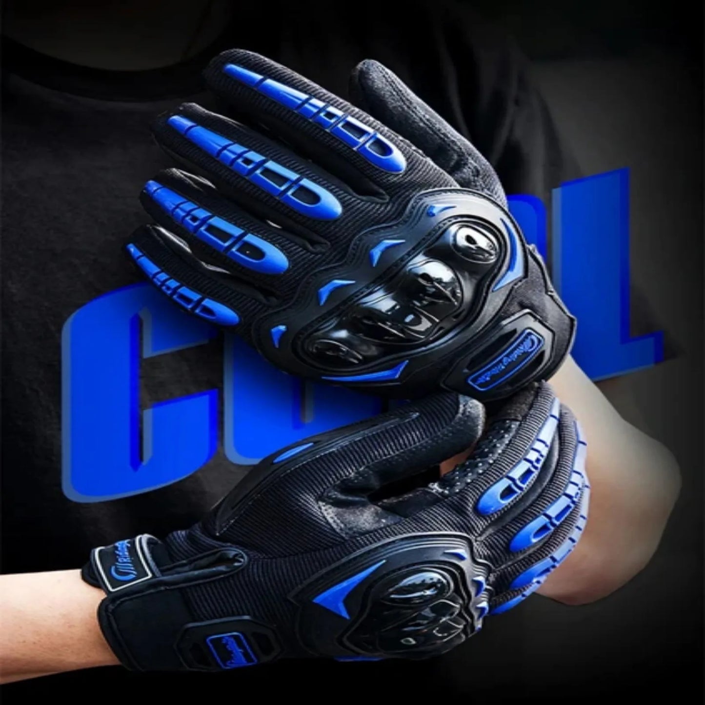 Nylon And Cotton Full Finger Motocross Racing Motorcycle Gloves