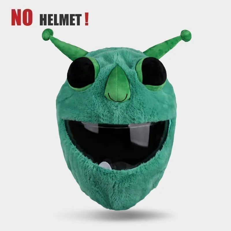 UchOOSE Cartoon Plush Motorcycle Helmet Cover With Ears