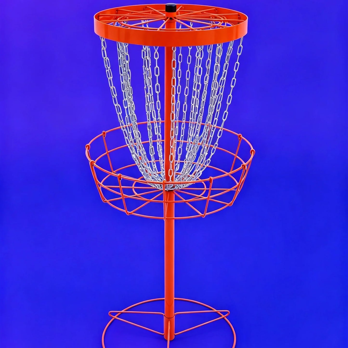 Portable Disc Golf Target With Detachable Basket And Safe Edges
