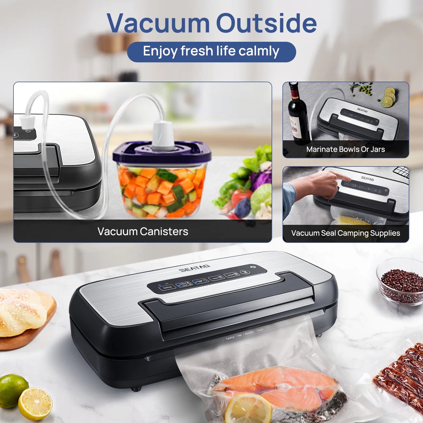 SEATAO VH5156 Vacuum Packing Machine With Built In Storage