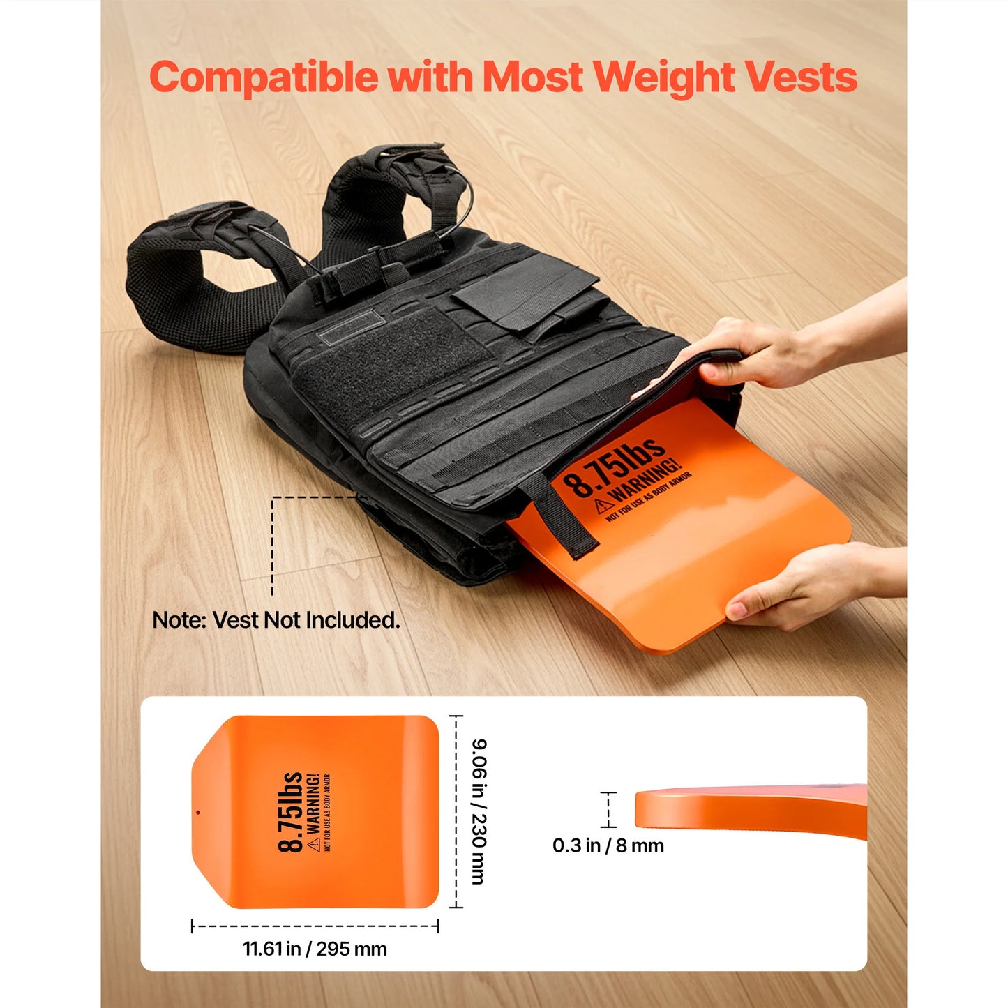 SucceBuy Curved Steel Weight Vest Plates For Strength