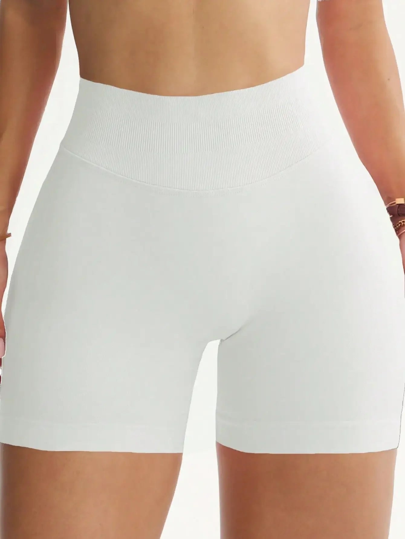Women Seamless Butt Lifting Sports Shorts Polyester For Gym Cycling