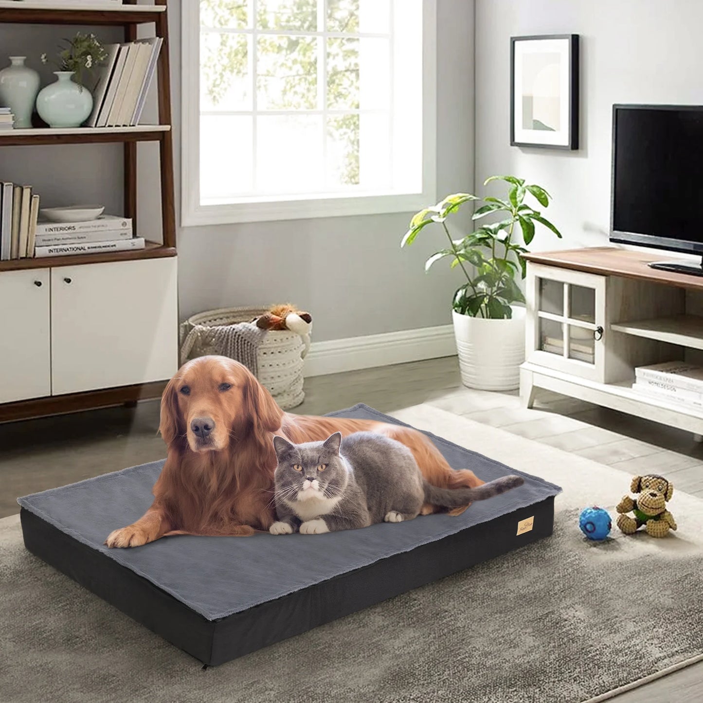 BINGOPAW Washable Orthopedic Dog Bed With Foam Sponge