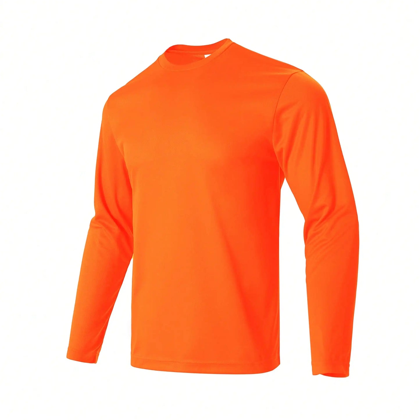 Mens Performance Long Sleeve Shirt Breathable Moisture Wicking Quick Dry