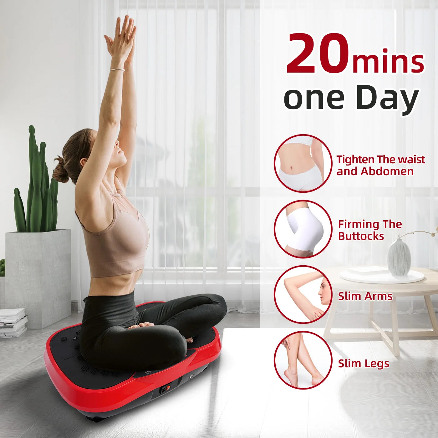 Portable Full Body Vibration Plate Exercise Machine