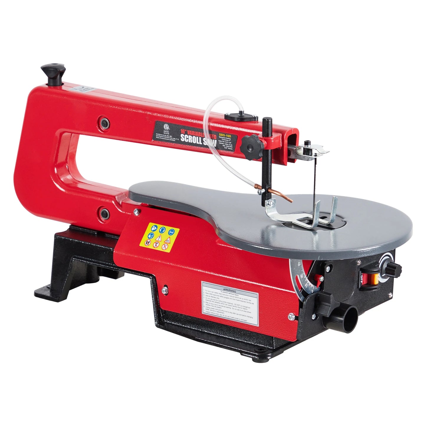 HiMISS Variable Speed Scroll Saw With Tilting Worktable LED Light