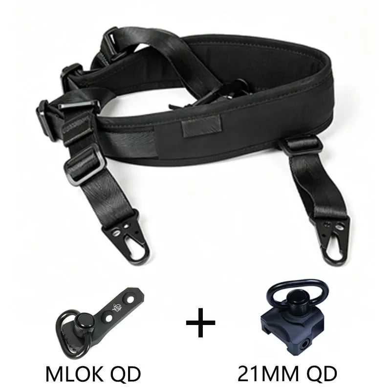 Tactical 1/2 Point Crossbody Rope Rifle Strap Nylon Sling