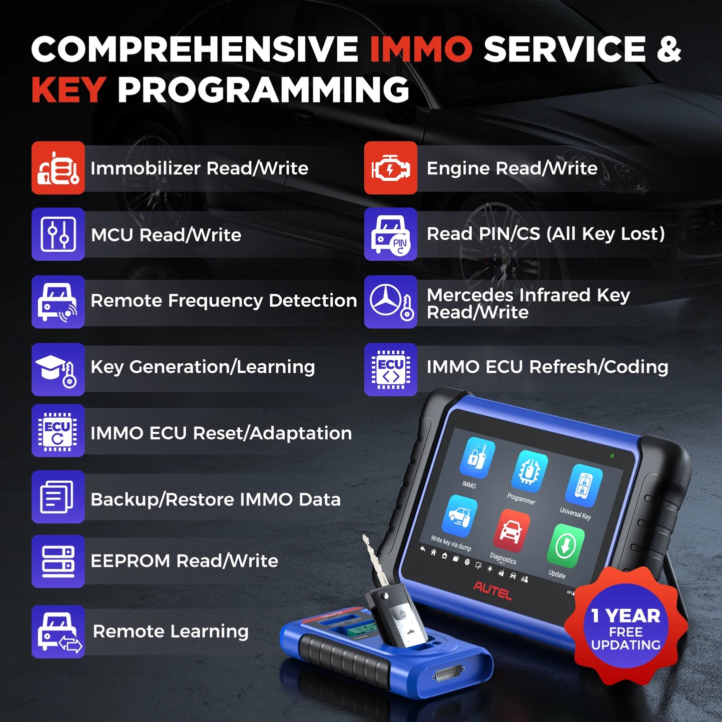 Autel MaxiIM IM508S XP400 PRO OBD2 Automotive Scanner