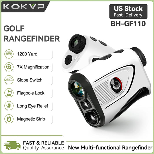 Kokvp Golf Rangefinder 7x 1200 Yards Slope Compensation Flag Lock