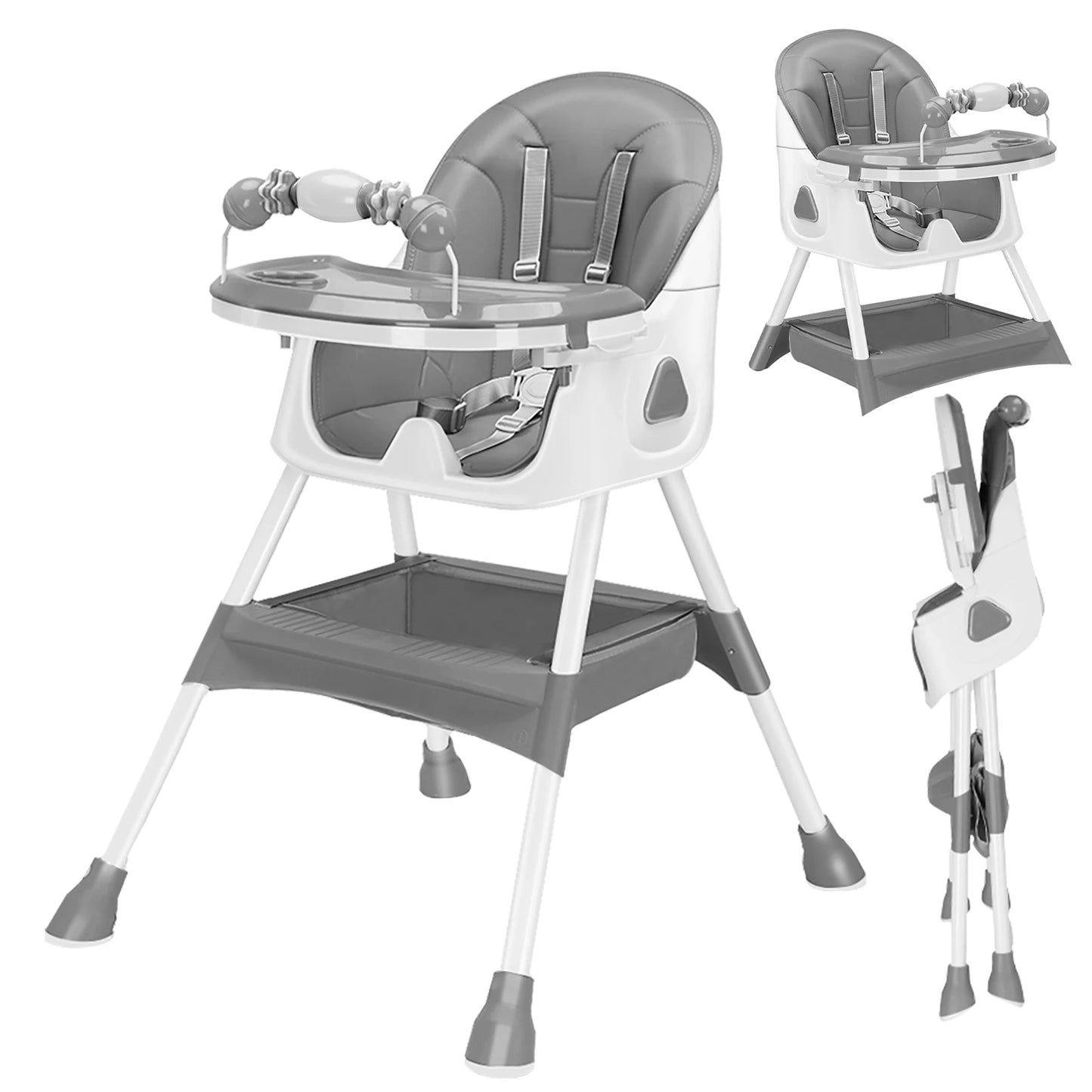 Piorlado Foldable Baby High Chair E500 With Antislip Pad