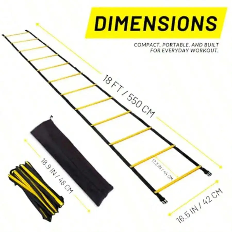 Heavy Duty Fixed Run Agility Ladder For Footwork Training