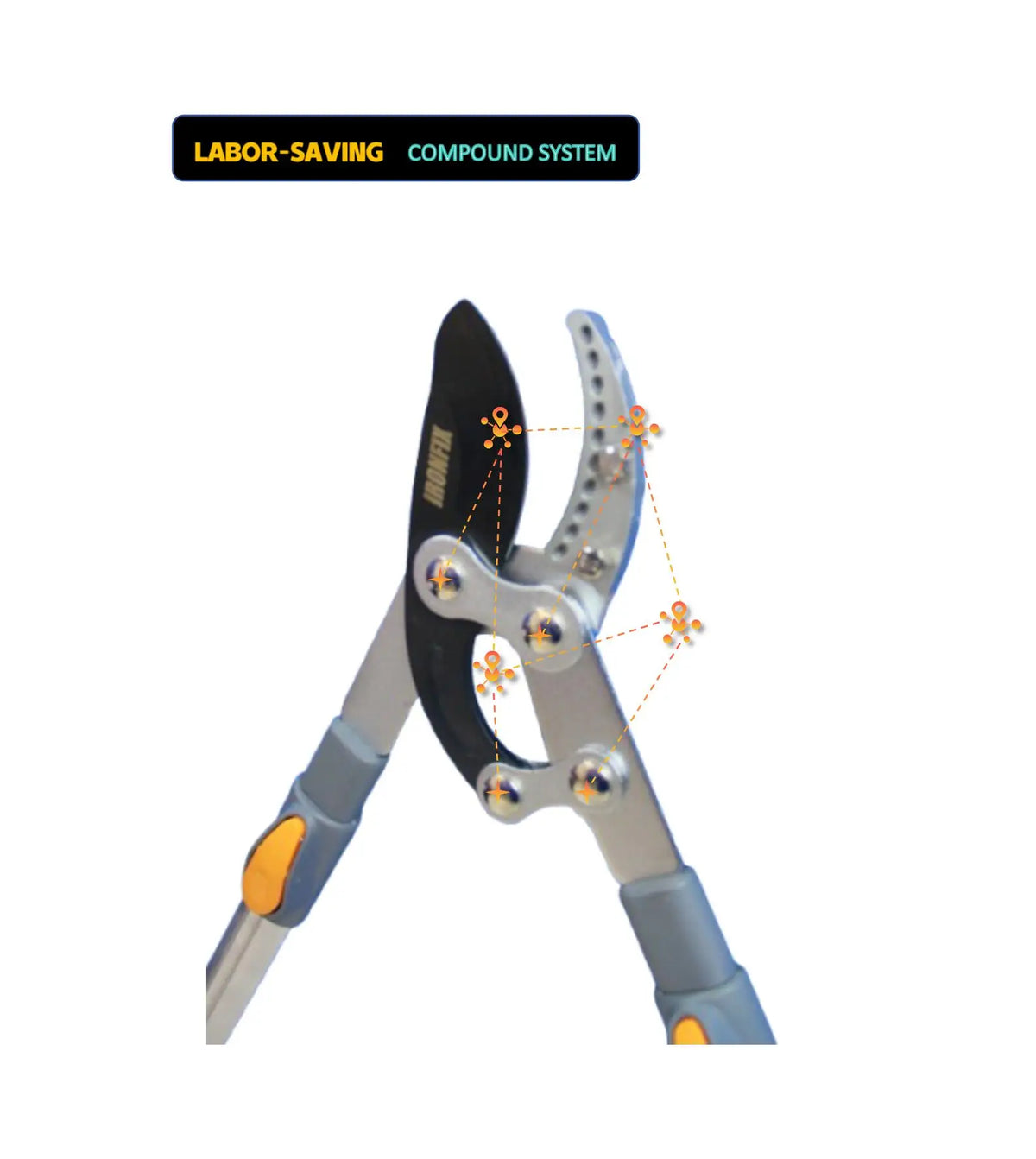 Heavy Duty Telescopic Pruning Shears For Cutting Thick Branches