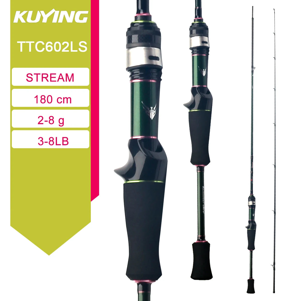 Kuying Lure Rod Carbon Baitcasting Spinning River Fishing Rod