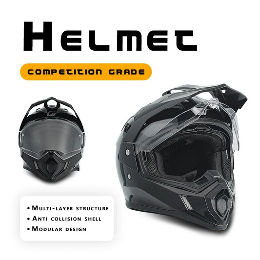Off-Road Full Face ATV Motorcycle Helmet With Communication System