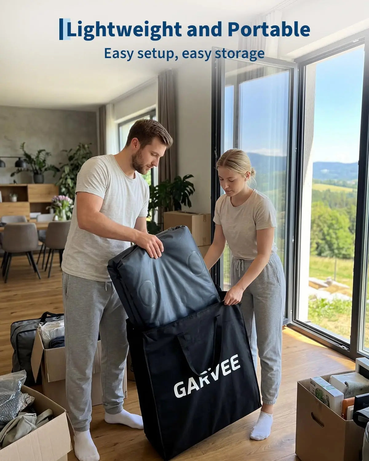 HiMISS Raised Air Mattress With Built-In Pump For Guests