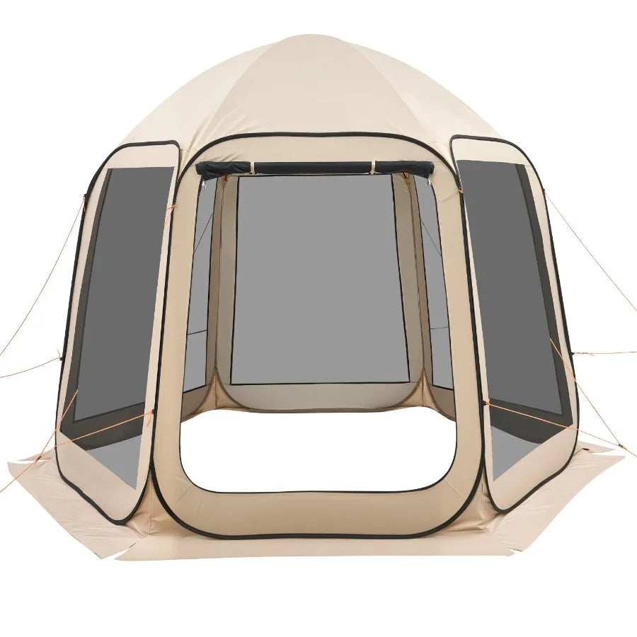 Screen House Pop Up Tent Garden Shelter 4-8 Person