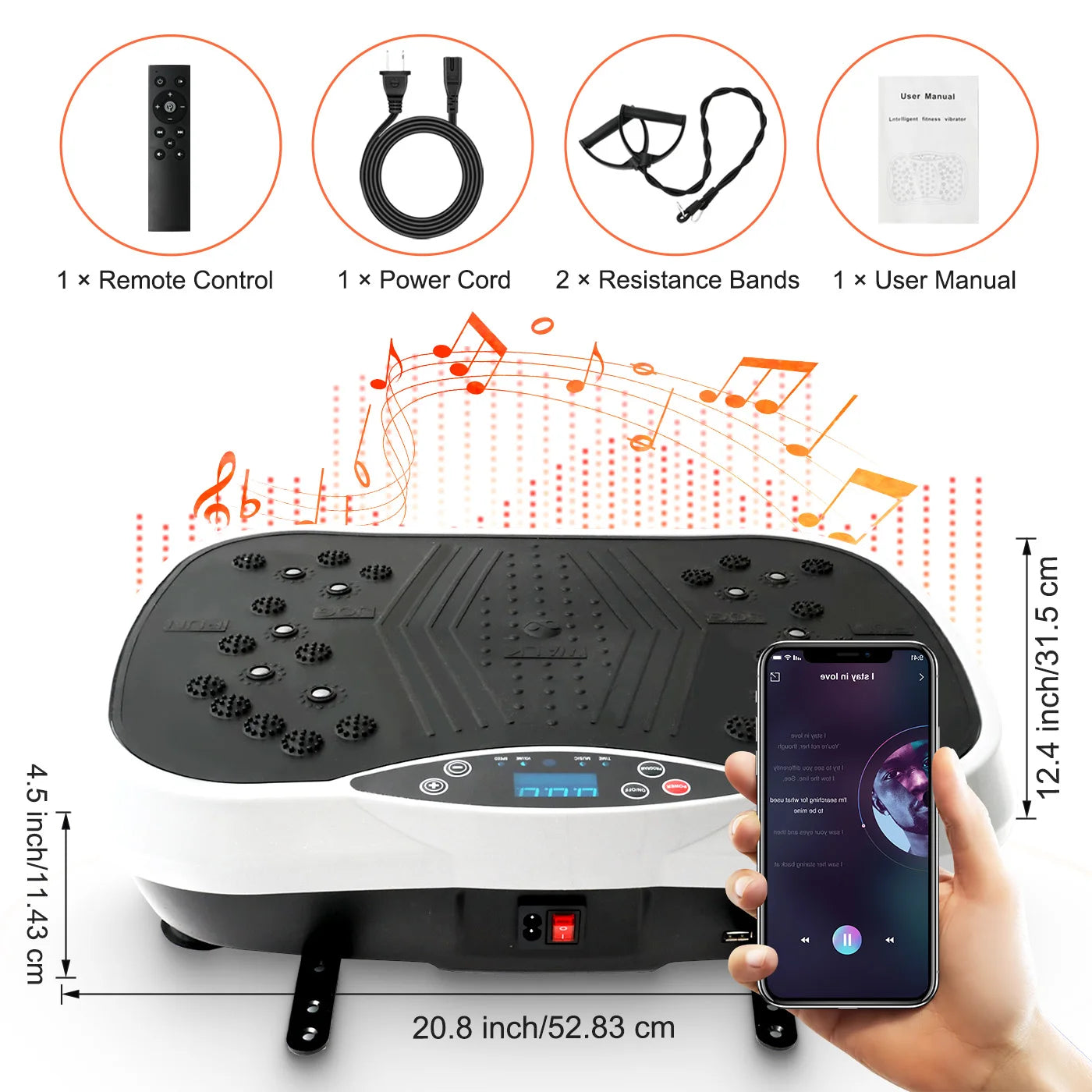 Portable Full Body Vibration Plate Exercise Machine