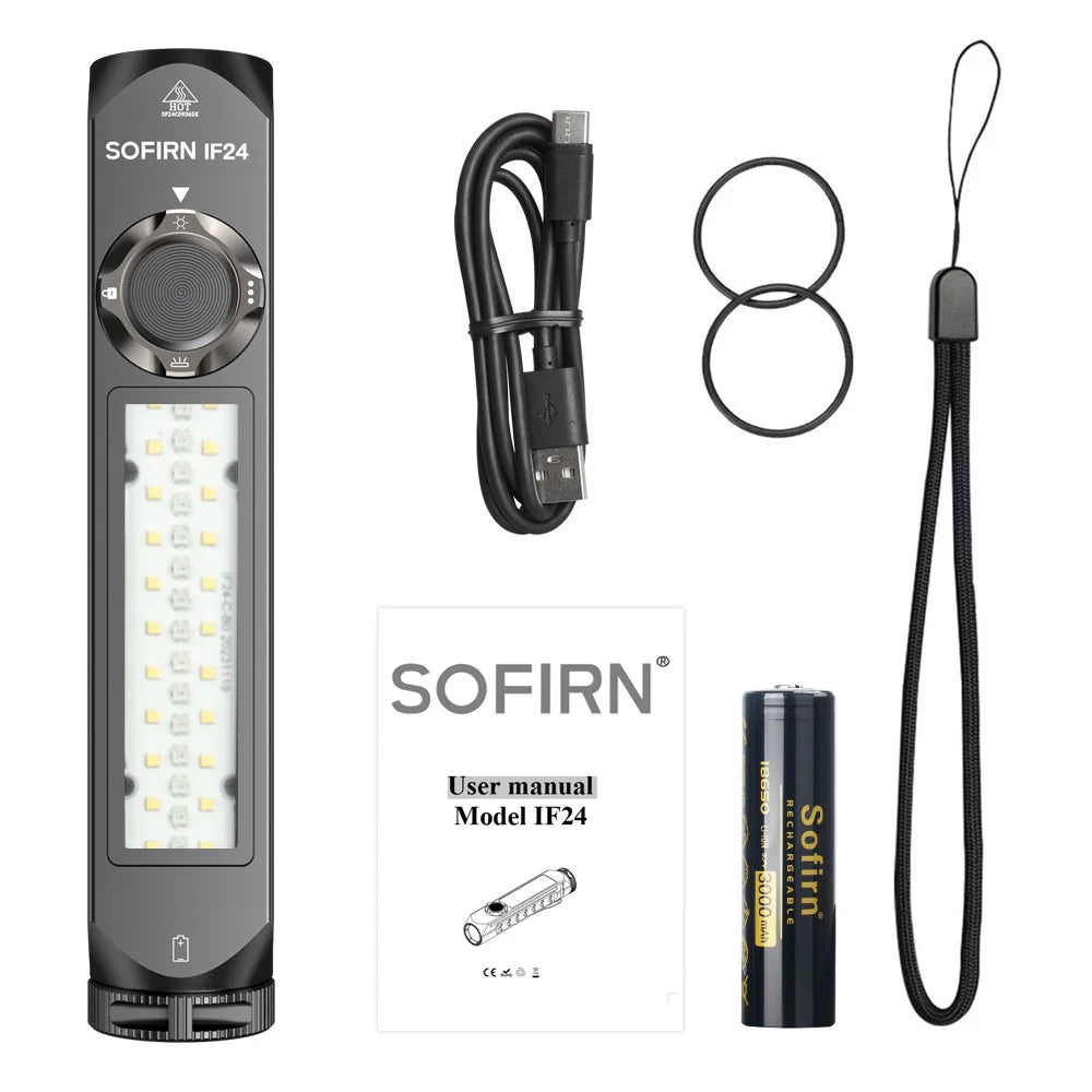 Sofirn IF24 2000Lm RGB Flashlight Magnetic Tailcap