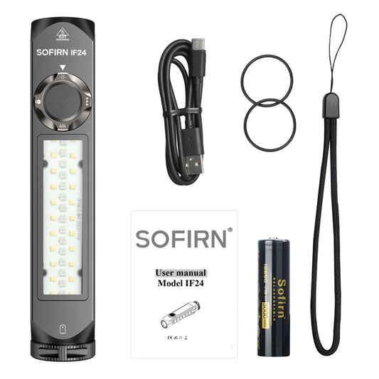 Sofirn IF24 2000Lm RGB Flashlight Magnetic Tailcap